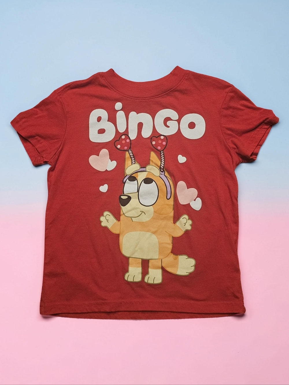 BINGO Red Graphic Tee. Size 4/5. Excellent Condition!